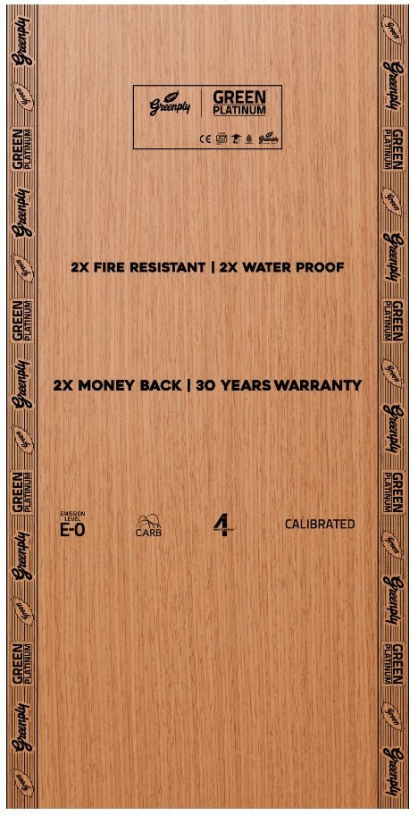Green Platinum Fire retardant BWP Grade Plywood Thickness 18 mm Plywood
